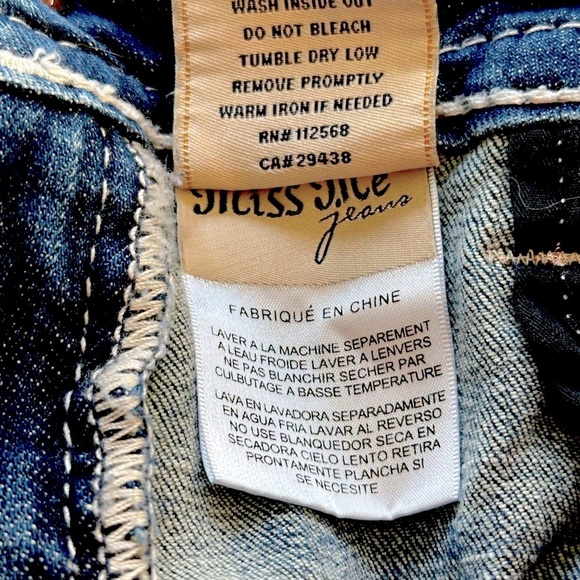 Miss Me Dark Blue Jean Shorts Excellent Condition - Picture 9 of 10